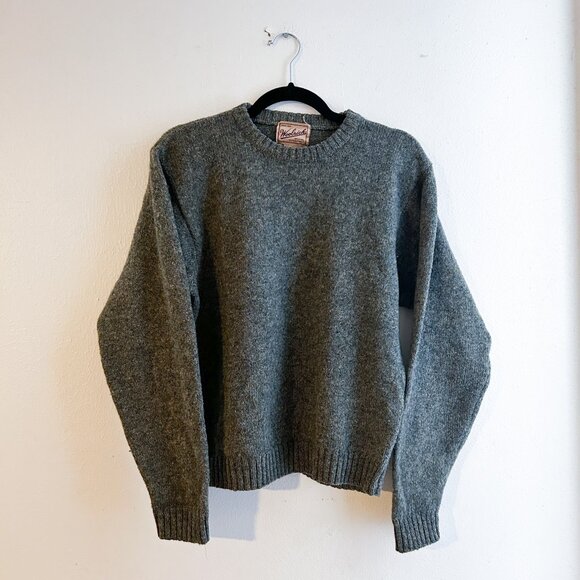 Woolrich Sweaters - VINTAGE WOOLRICH 80's Heritage Handframed 100% Wool Crewneck Sweater in green